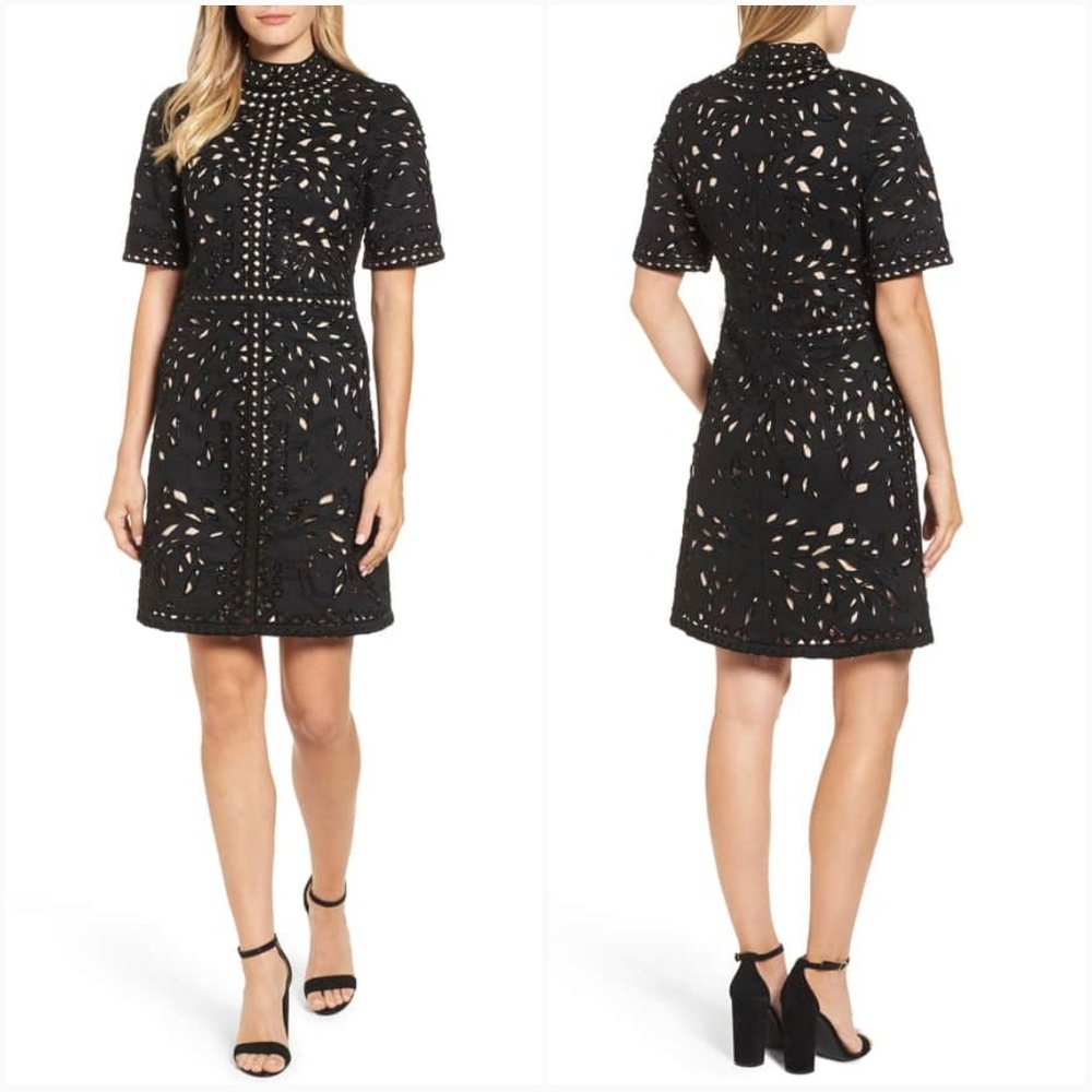 KAS New York | Mari Hand Cut Faux Suede Dress